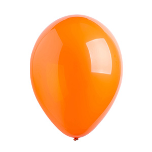 Crystal Orange Latex Balloons