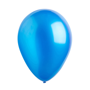 Metallic Blue Latex Balloons