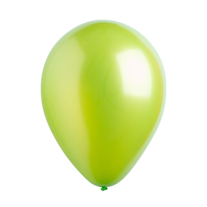 Metallic Lime Green Latex Balloons
