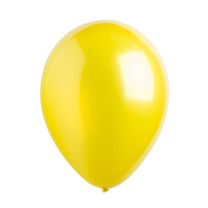 Metallic Yellow Latex Balloons