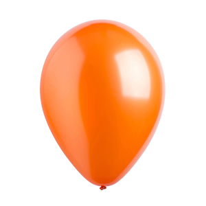 Metallic Orange Latex Balloons