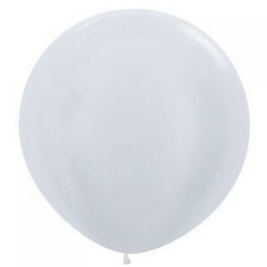 Jumbo Satin White balloon